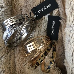Lot of 2 Sets BEBE bracelets/bangles NWT